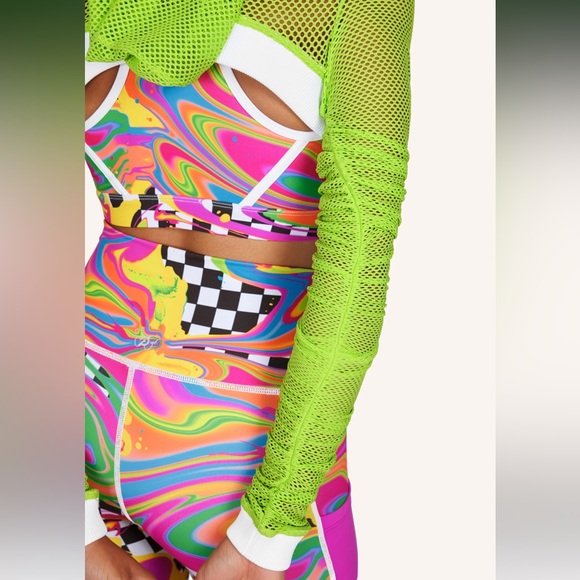 Brittany Allen x Peloton Mesh Micro Mini Top - Picture 2 of 8